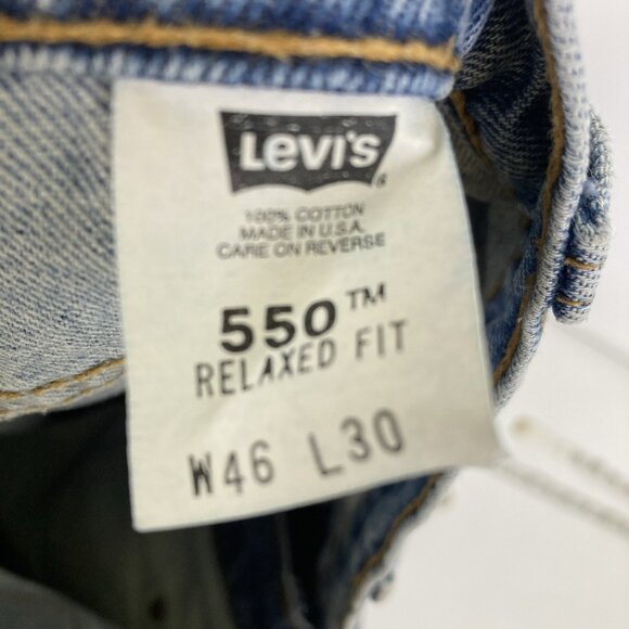 Vintage Levi’s Men’s Jeans 46x30 Orange Tab Medium Wash Straight Leg Big & Tall - Picture 6 of 9